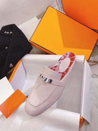 0Z Mule Pink Calfskin