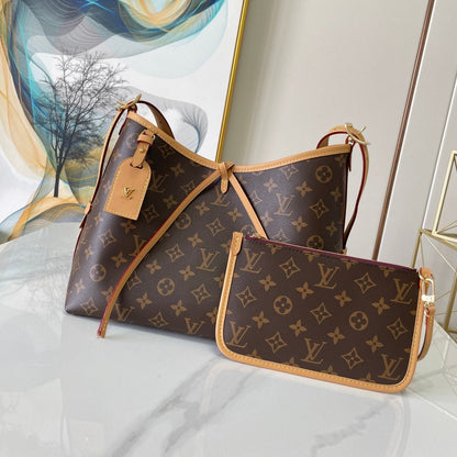 CARRYALL PM 29 BROWN BEIGE MONOGRAM CANVAS