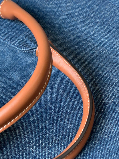 LARGE CABAS THAIS 41 IN BLUE DENIM