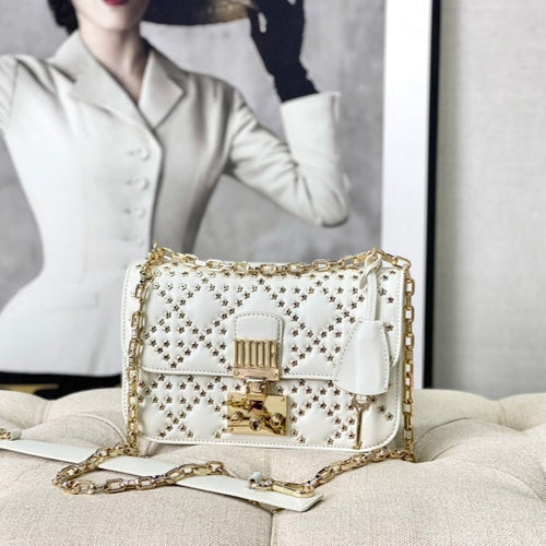 LIMITED BAG 21 IN WHITE LAMBSKIN