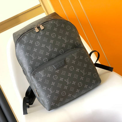 DISCOVERY PM BACKPACK 40 IN BLACK MONOGRAM ECLIPSE CANVAS AND CALFSKIN