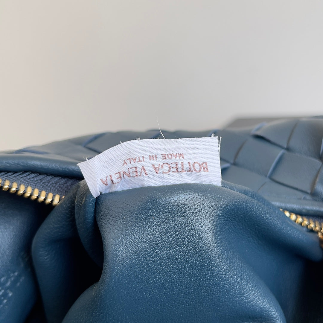 MINI JODIE 23 IN STEEL BLUE LAMBSKIN