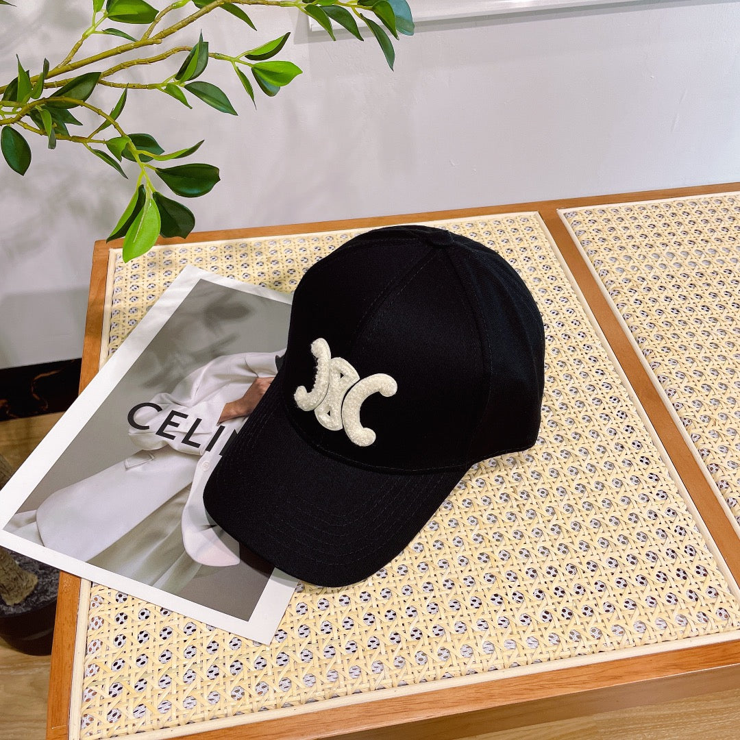 BASEBALL CAP MODEL 652274 IN BLACK FABRIC