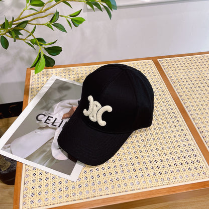 BASEBALL CAP MODEL 652274 IN BLACK FABRIC