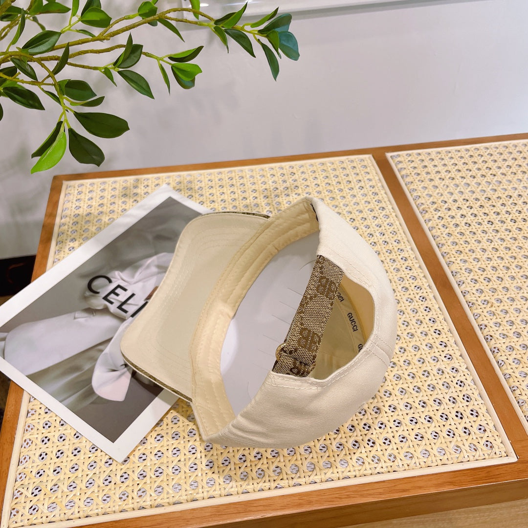 BASEBALL HAT IN BEIGE CREAM JACQUARD FABRIC 219951