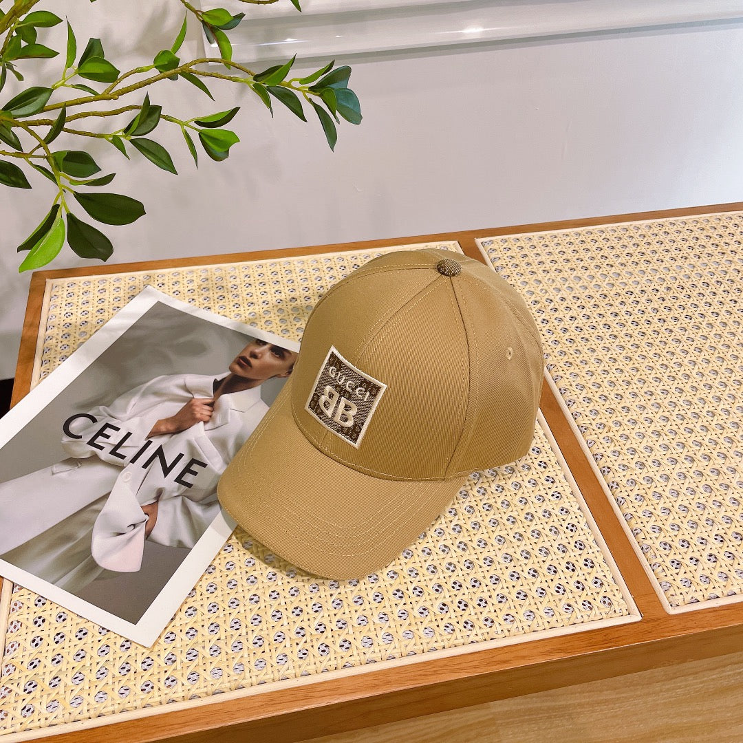 BASEBALL HAT IN PEANUT BROWN JACQUARD FABRIC 219952