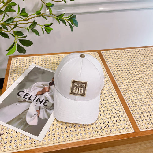 BASEBALL HAT IN WHITE JACQUARD FABRIC 219954