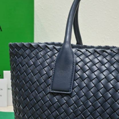 Large Cabat 45cm Navy Blue Lambskin Ghw