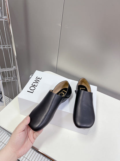 LW TOY SLIPPER BLACK CALFSKIN