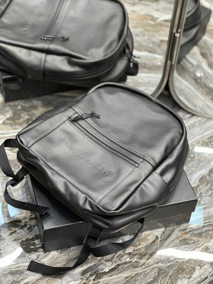 BACKPACK 37 IN ECHO GRAY CALFSKIN