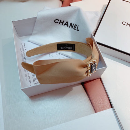 CAMEL BEIGE SILK HAIRBAND 832202