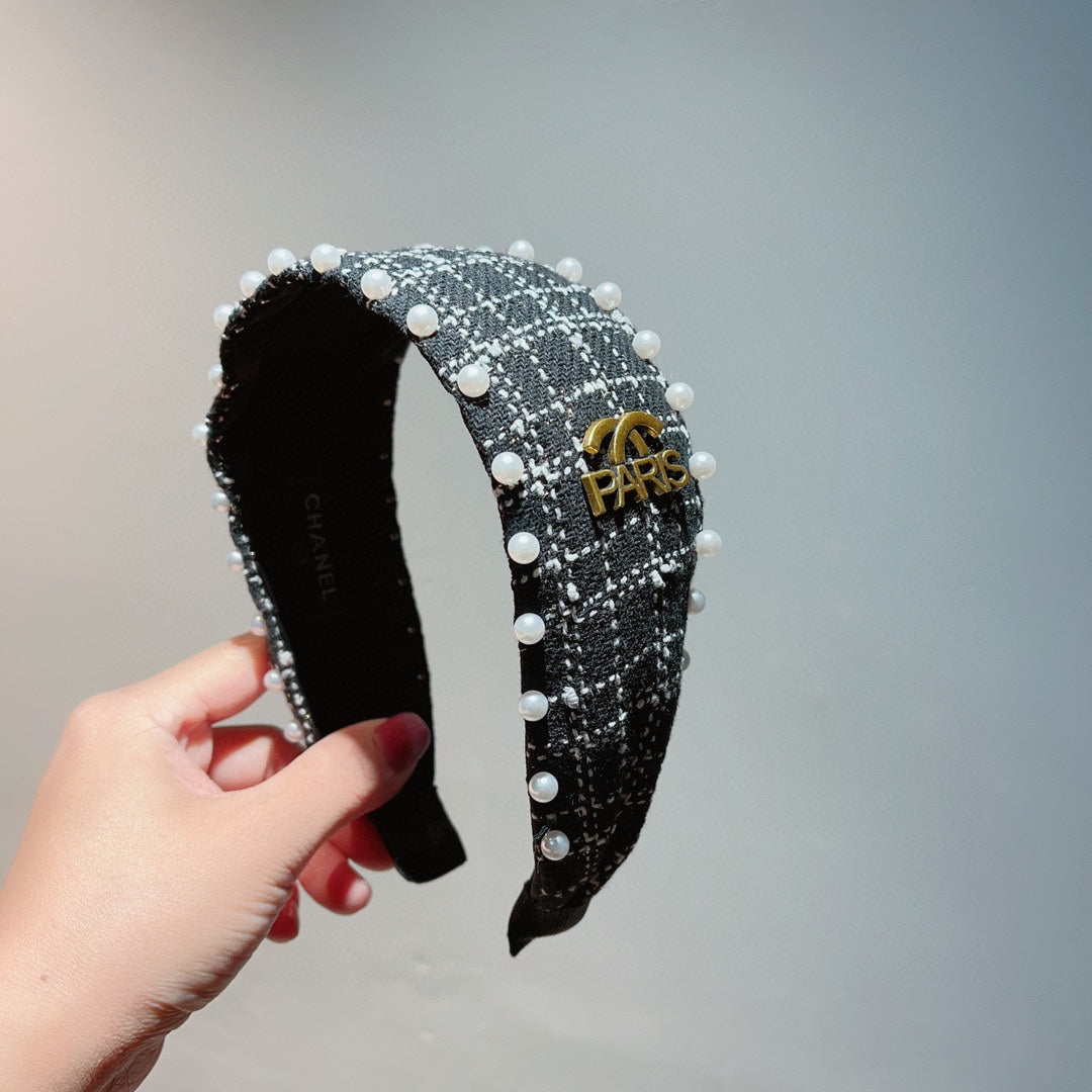 BLACK TWEED HAIRBAND 875865