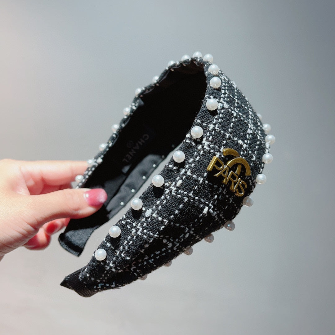 BLACK TWEED HAIRBAND 875865