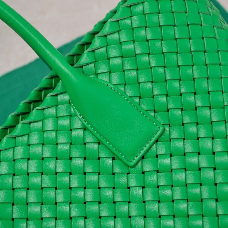 Large Cabat 45cm Green Lambskin Ghw