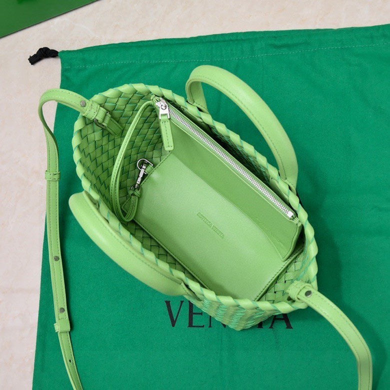 Mini Cabat 20cm Green Lambskin Ghw