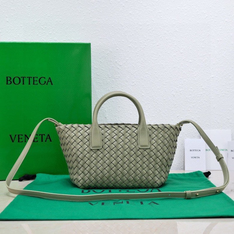 Mini Cabat 20cm Light Green Lambskin Ghw