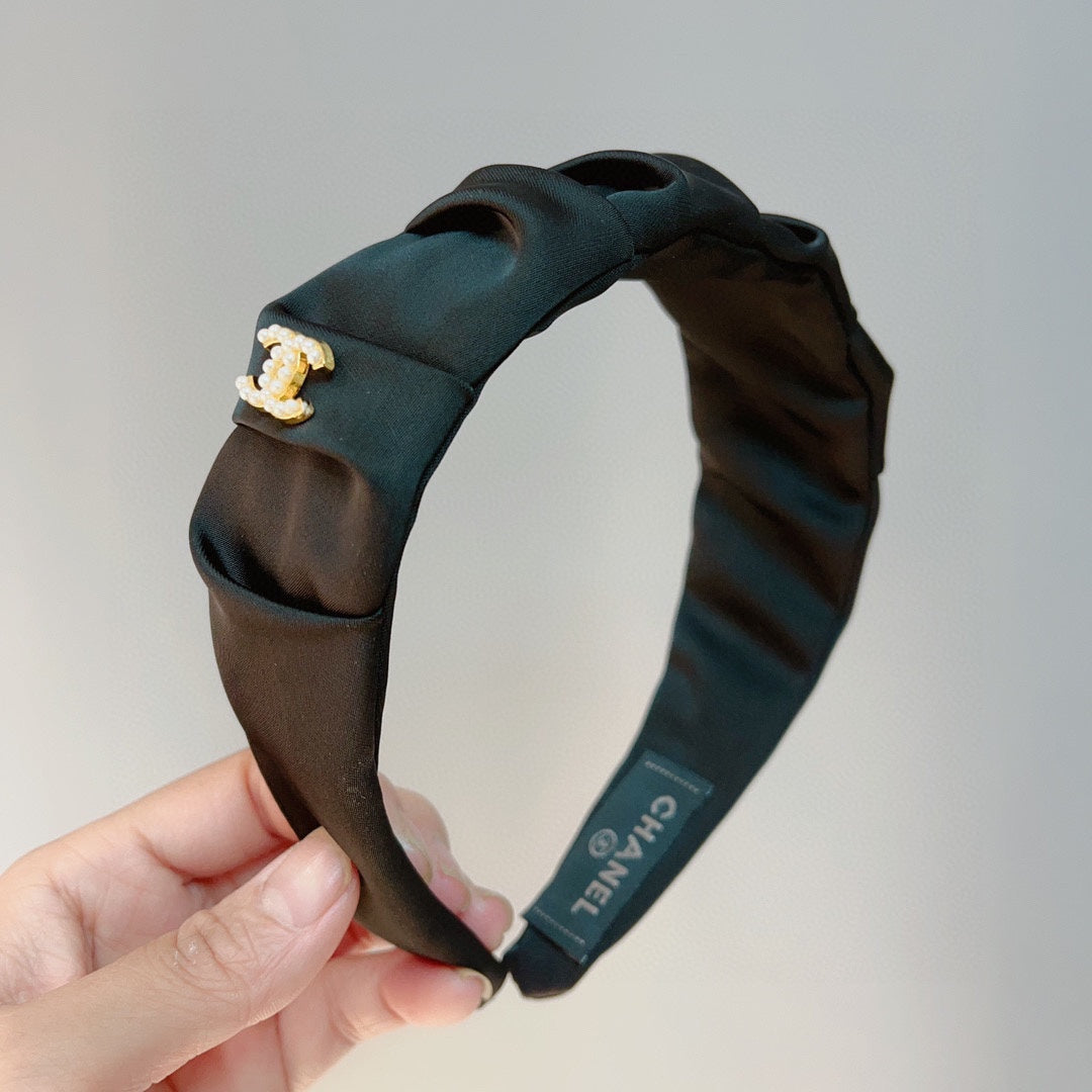 BLACK FABRIC HAIRBAND 925661