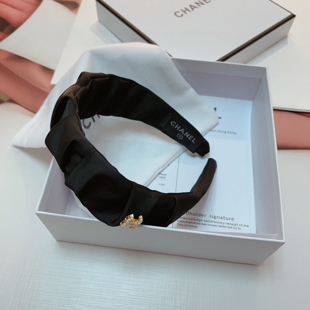BLACK FABRIC HAIRBAND 925661