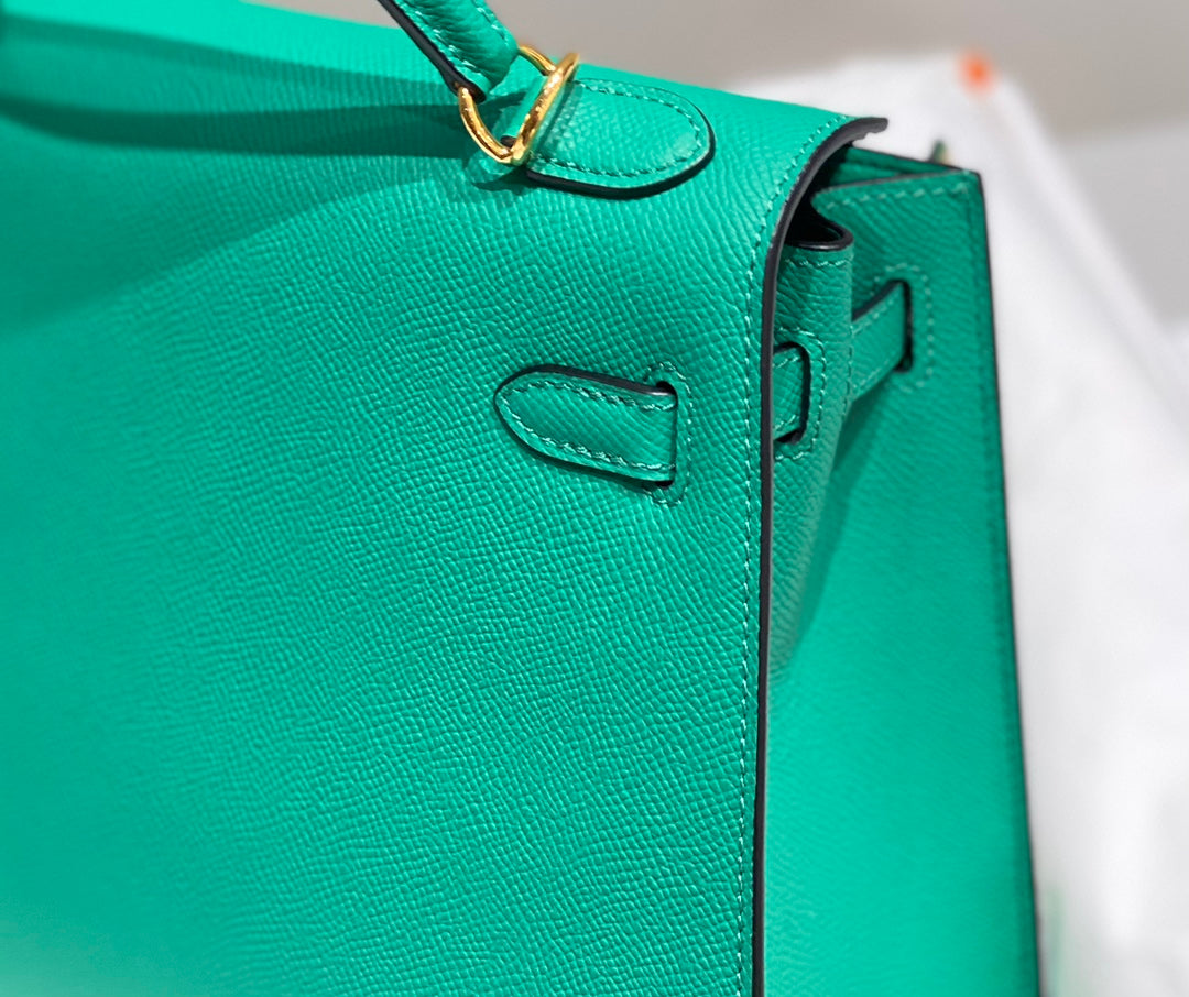 HN 25CM IN VERT VERTIGO EPSOM GOLD HARDWARE
