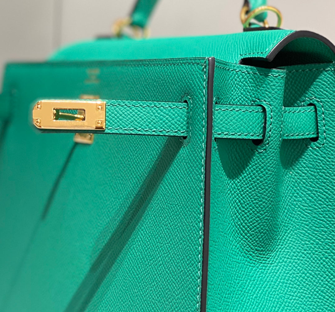 HN 25CM IN VERT VERTIGO EPSOM GOLD HARDWARE