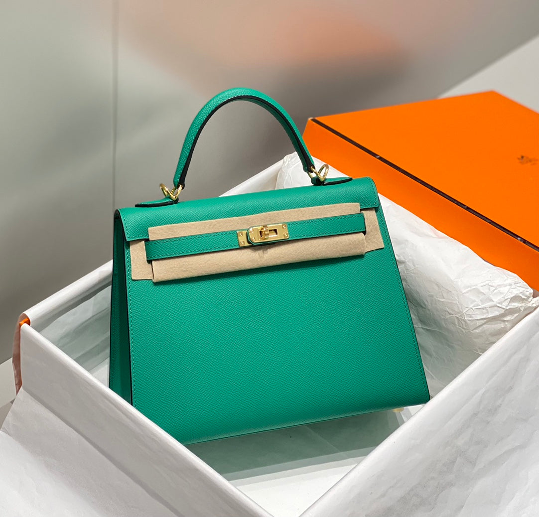 HN 25CM IN VERT VERTIGO EPSOM GOLD HARDWARE