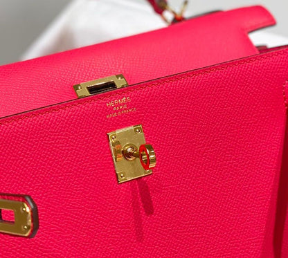 HN 25CM IN ROSE TYRIEN EPSOM GOLD HARDWARE