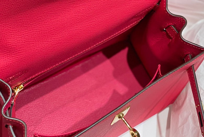 HN 25CM IN ROSE TYRIEN EPSOM GOLD HARDWARE