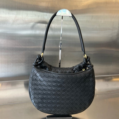 MEDIUM GEMELLI 36 BLACK LAMBSKIN