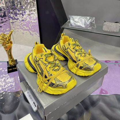 3XL SNEAKER IN YELLOW MIX BLACK MESH AND POLYURETHANE