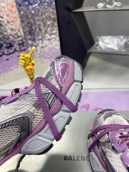 3XL SNEAKER IN PURPLE MIX GRAY MESH AND POLYURETHANE