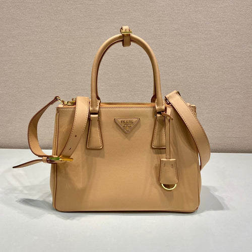 GALLERIA TOP HANDLE BAG 32 IN OFF WHITE SAFFIANO LEATHER