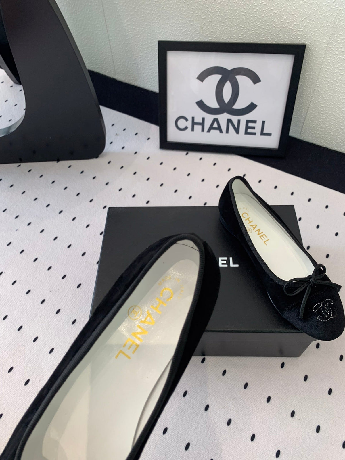 BALLET FLAT BLACK VELVET
