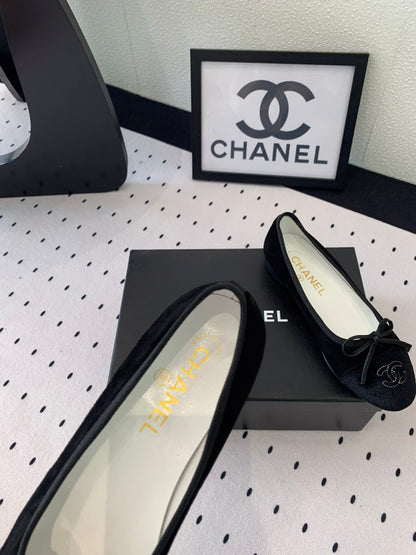 BALLET FLAT BLACK VELVET