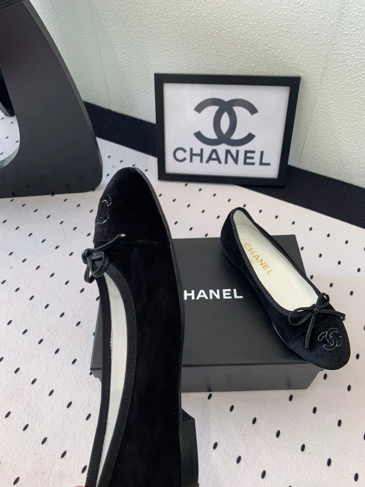 BALLET FLAT BLACK VELVET
