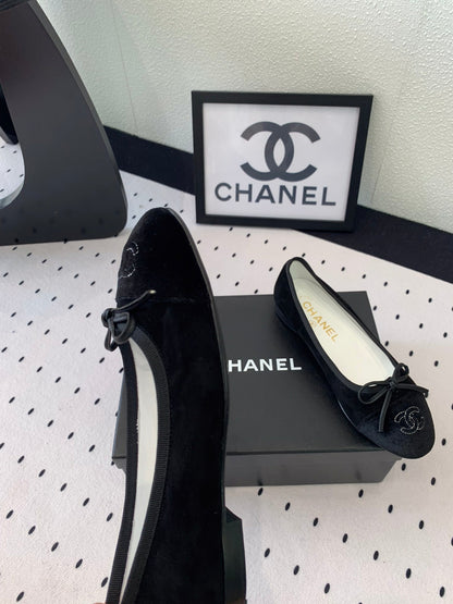 BALLET FLAT BLACK VELVET