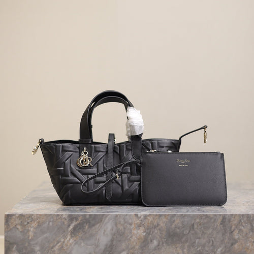 MINI TOUJOURS BAG 23 IN BLACK CANNAGE GRAPHIC CALFSKIN