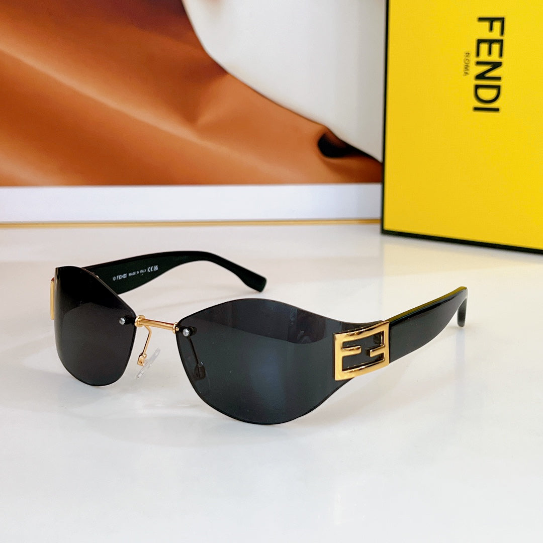 BAGUETTE CHUNKY SUNGLASSES FE40159U IN METAL AND ACETATE