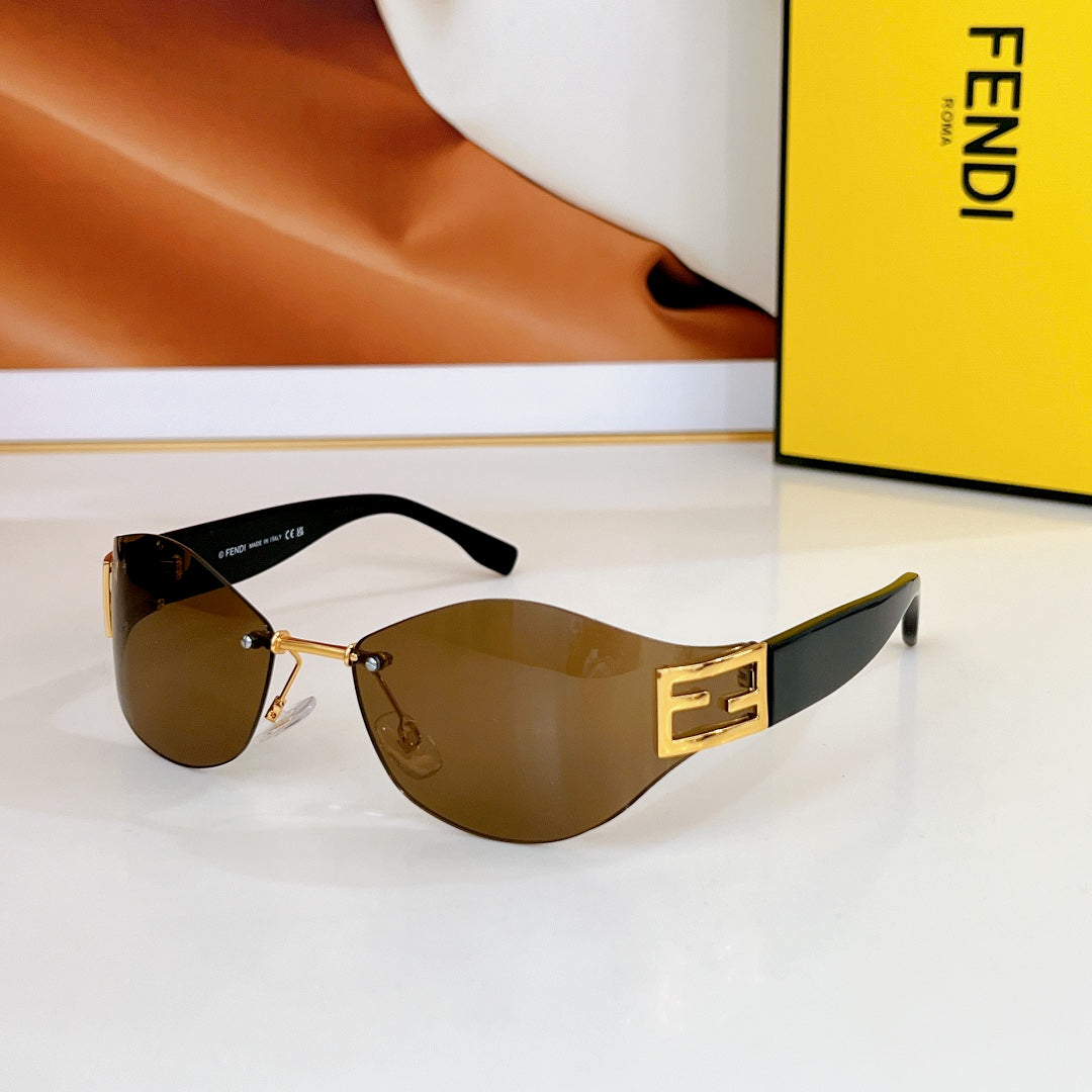 BAGUETTE CHUNKY SUNGLASSES FE40159U IN METAL AND ACETATE