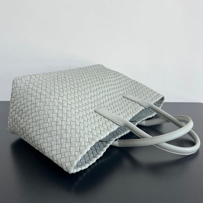 LARGE CABAT 51 IN RHINO GRAY LAMBSKIN