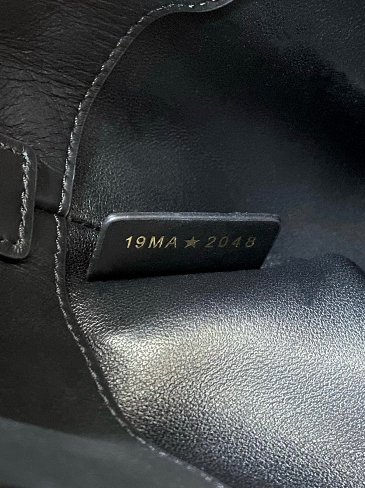 MINI TOUJOURS BUCKET BAG 18 IN BLACK CANNAGE CALFSKIN