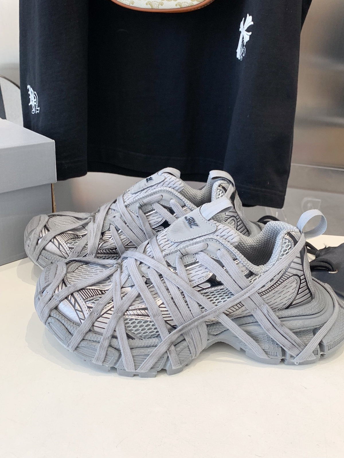 3XL EXTREME LACE SNEAKER ALL GRAY