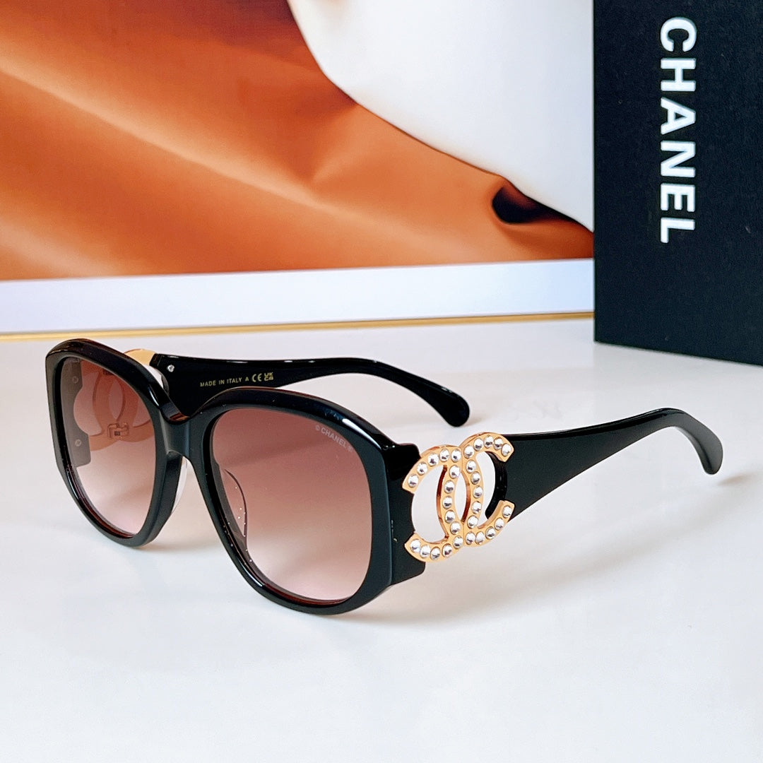 CAT EYE SUNGLASSES A71498 IN ACETATE METAL LOGO