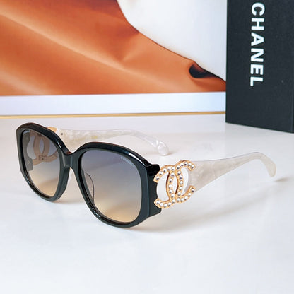 CAT EYE SUNGLASSES A71498 IN ACETATE METAL LOGO