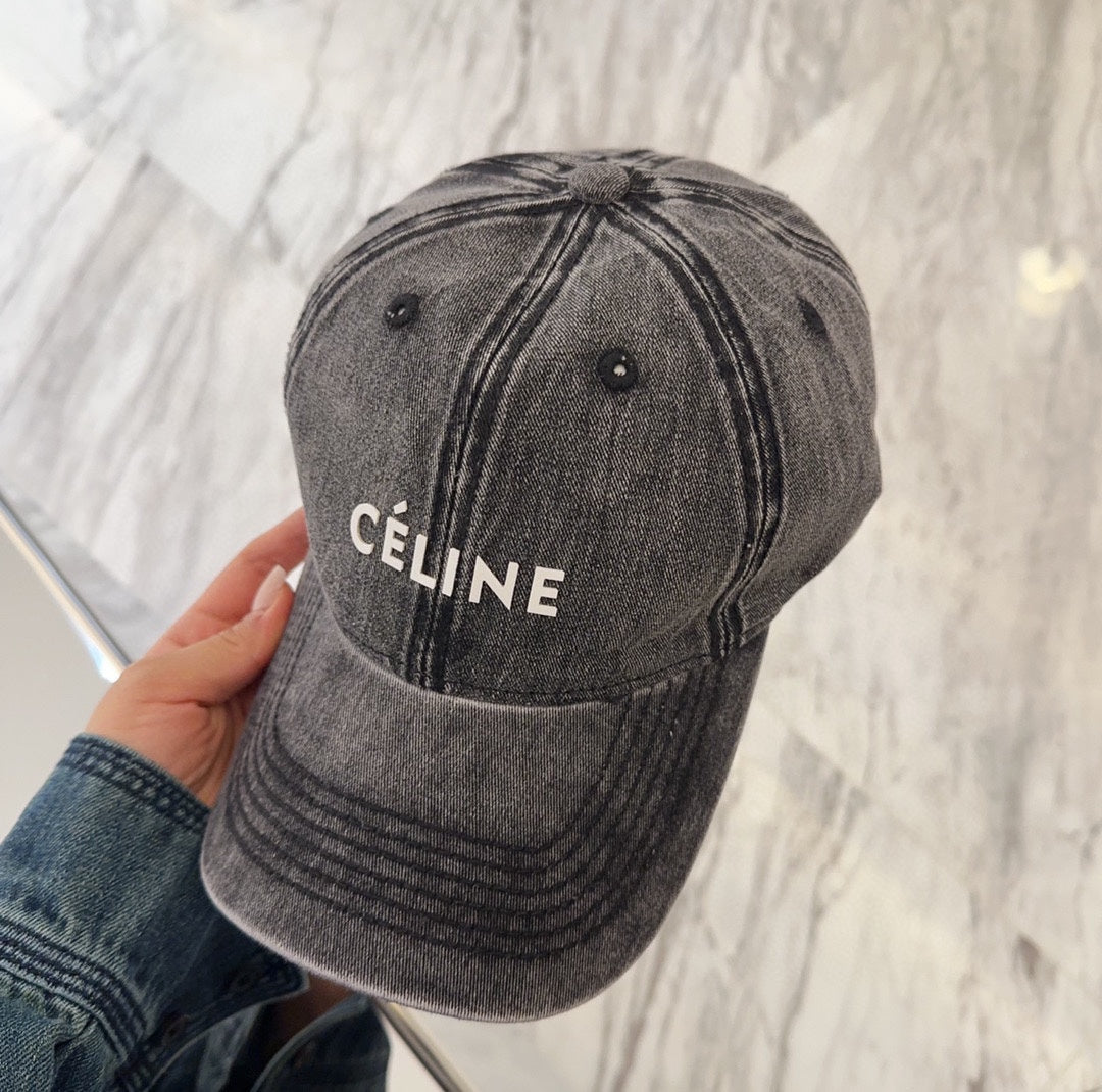 BASEBALL CAP MODEL 650042 IN WASHED BLACK DENIM