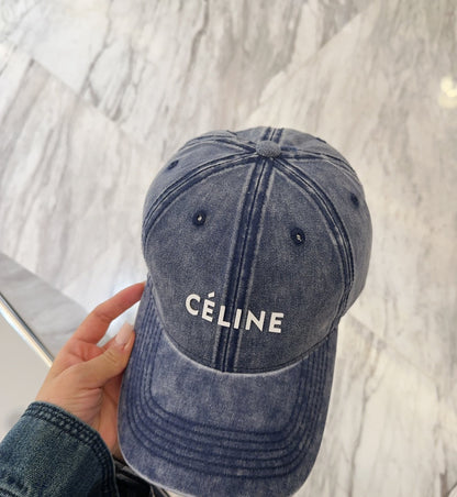 BASEBALL CAP MODEL 650044 IN WASHED BLUE DENIM