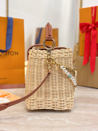 Louis Vuitton Capucines BB Handbag Brown Beige