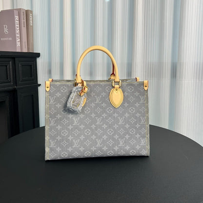 Louis Vuitton OnTheGo MM Monogram Denim canvas