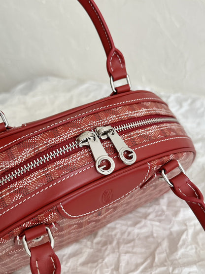 Goyard Saint Jeanne Bag Coated Canvas PM Red 9496843
