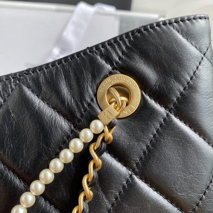 Chanel Leather Shoulder Bag – Shopping Tote Bag