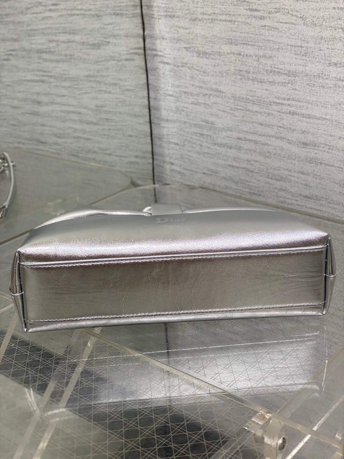 Dior Bow Bag Sliver Lambskin